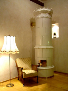 Válcová kachlová kamna Nordica