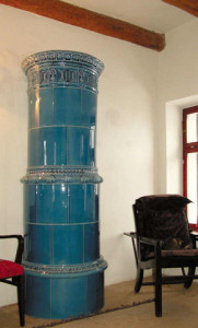 Válcová kachlová kamna Nordica