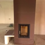 Akumulační krb s velkoplošnou keramikou Hein