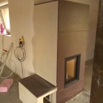 Akumulační krb s velkoplošnou keramikou Hein