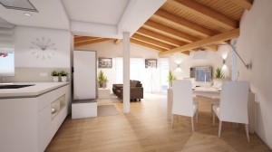 Vizualizace akumulačního krbu