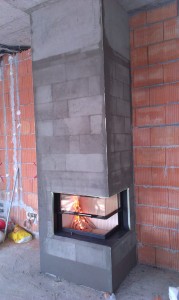 Akumulační krb - Hoxter ECKA 90/40/40h